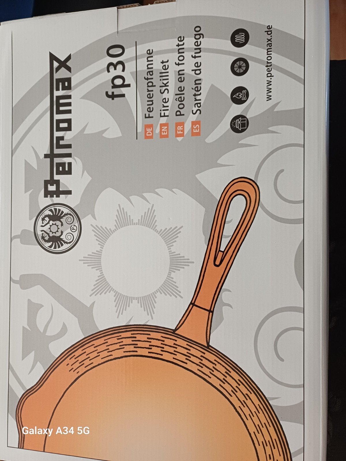 Petromax fp30 Gietijzeren Koekenpan - Nieuw, Ophalen, Koekenpan, Gietijzer, Geschikt voor barbecue