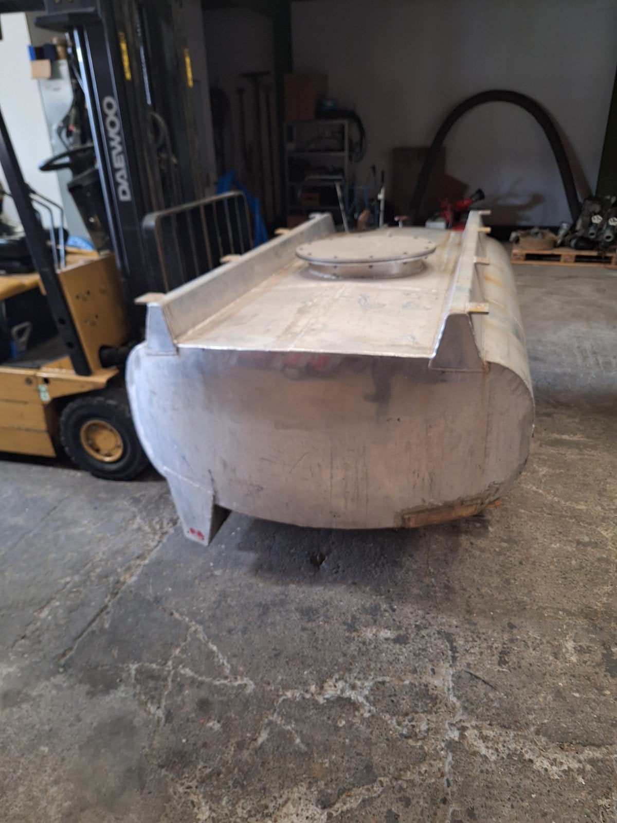 Aluminium watertank 1500-2000L van brandweerwagen, Ophalen, Gebruikt