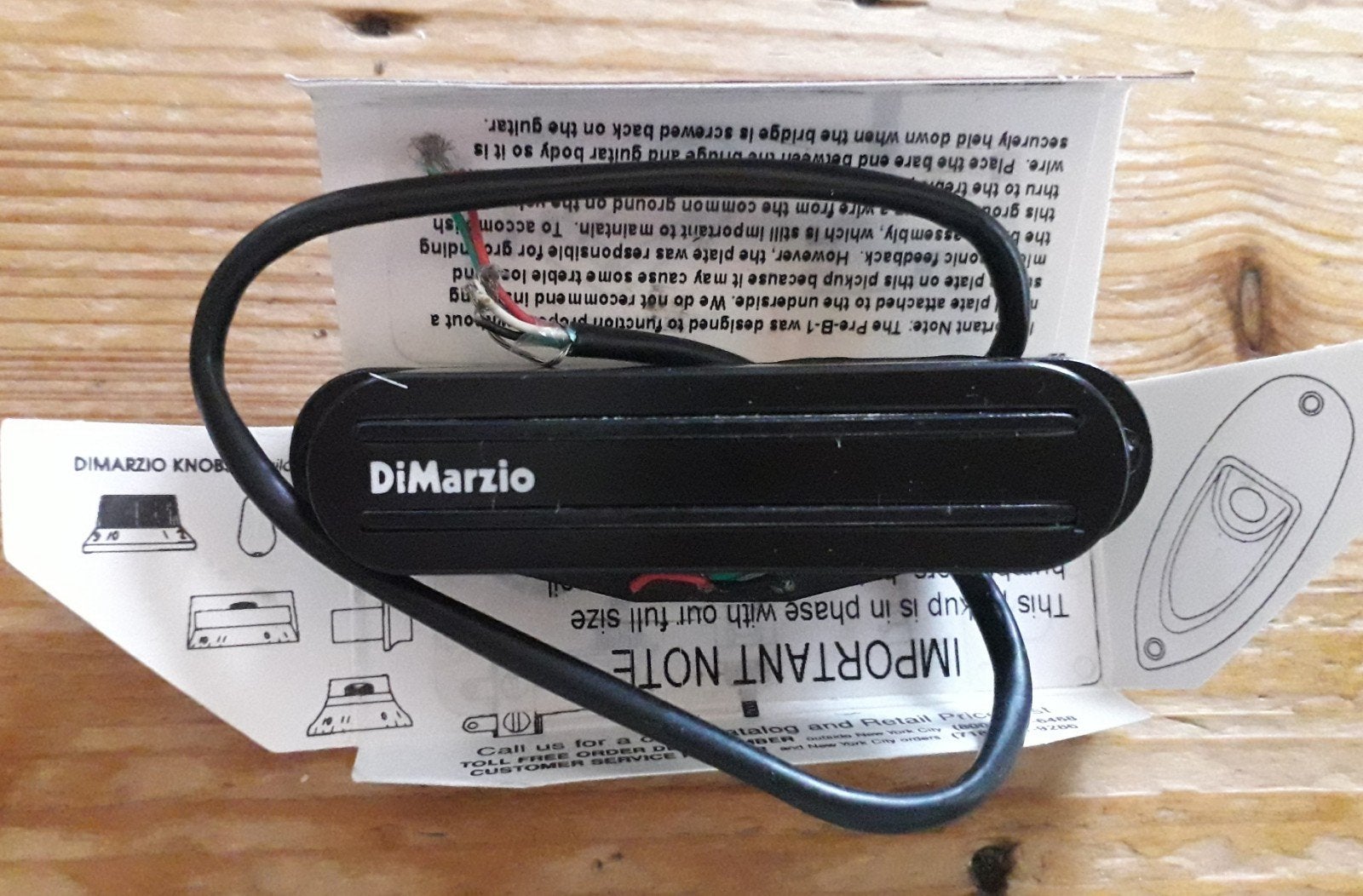 DiMarzio DP181 pickup zwart, Ophalen of Verzenden, Elektrische gitaar