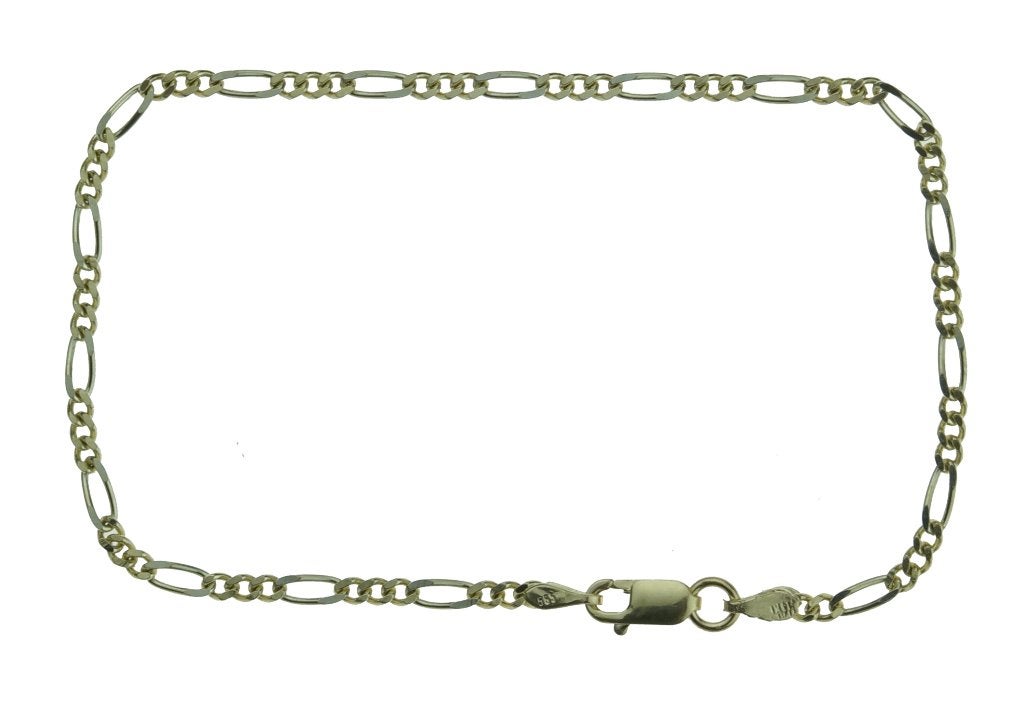 Figaro 14k gouden fraaie dames armband gourmet schakel, Voordeelsieraden, Verzenden, Zo goed als nieuw, Met edelsteen