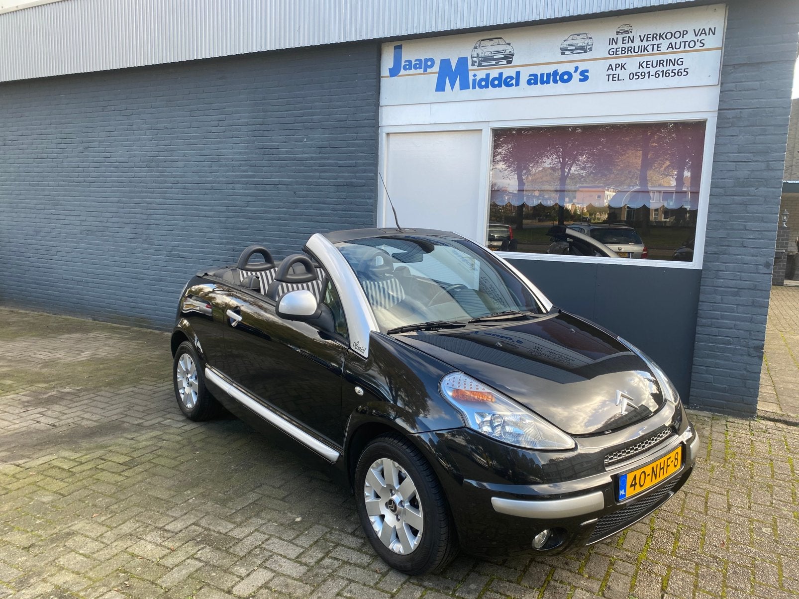 Citroën C3 1.6 I 16V Pluriel Sensodrive 2010 Zwart automaat, Auto's, 15 km/l, Elektrische ramen, 4 cilinders, Cabriolet