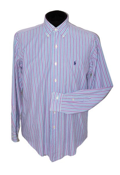 Ralph Lauren overhemd, shirt, gestreept, Mt. 38 / S, Overige kleuren, Verzenden, Halswijdte 38 (S) of kleiner, Zo goed als nieuw