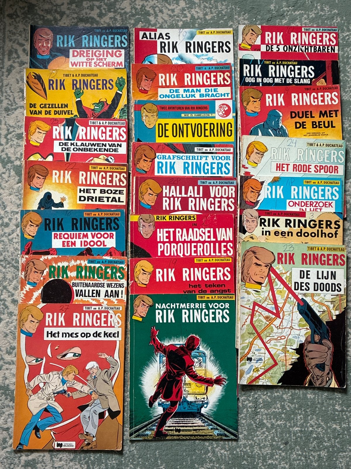 Grote collectie Rik Ringers stripboeken (20 stuks), Boeken, Meerdere stripboeken, Ophalen, Gelezen
