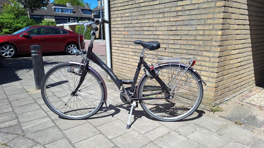 Damesfiets Gazelle, 21 versnellingen, Terugtraprem, Gebruikt, Versnellingen, Ophalen of Verzenden