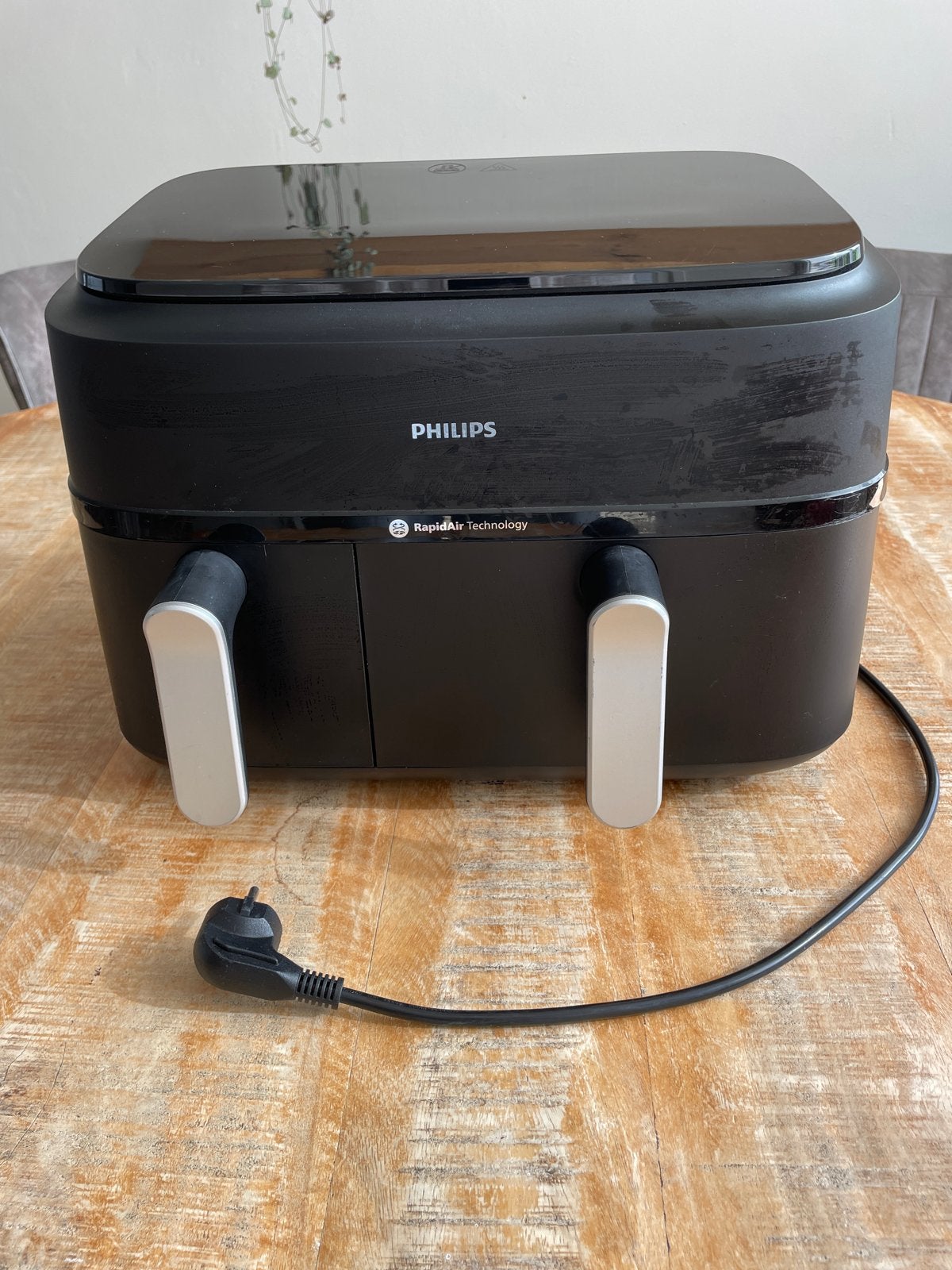 Philips Airfryer XXL met Rapid Air Technologie, 4 liter of meer, Ophalen, Zo goed als nieuw, Duo-friteuse