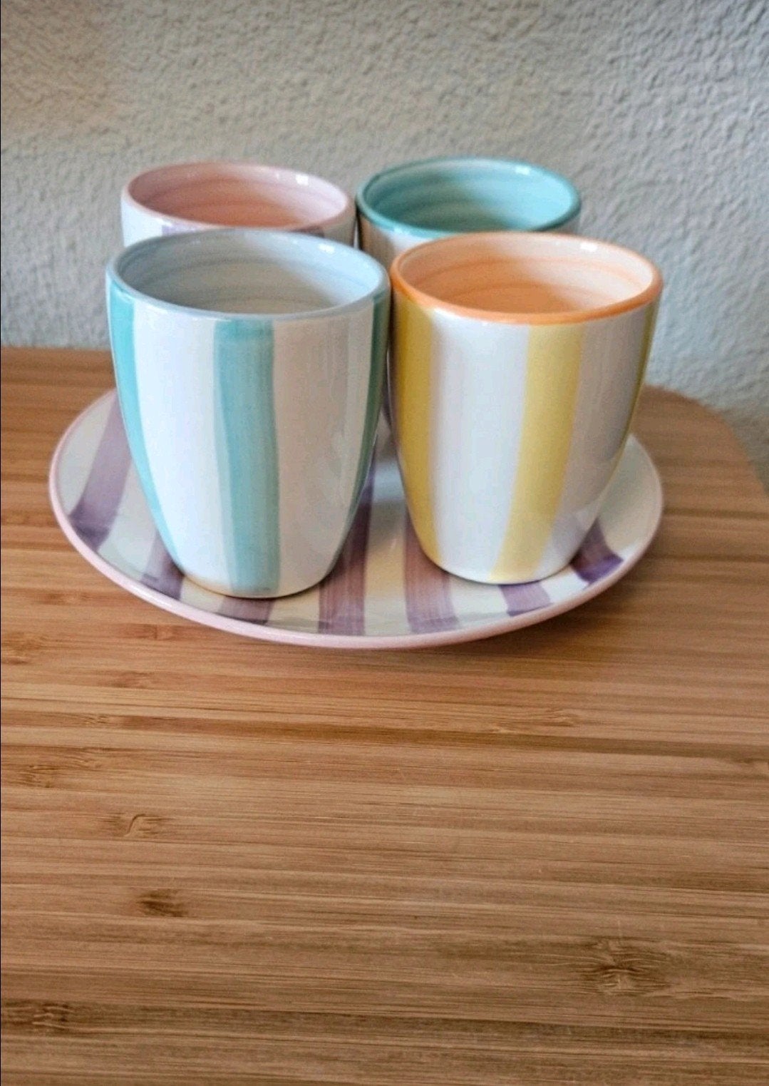 Studio Tavola lungo / espressomokken + bordje, als NIEUW!, Ophalen of Verzenden, Zo goed als nieuw, Beker of Kan