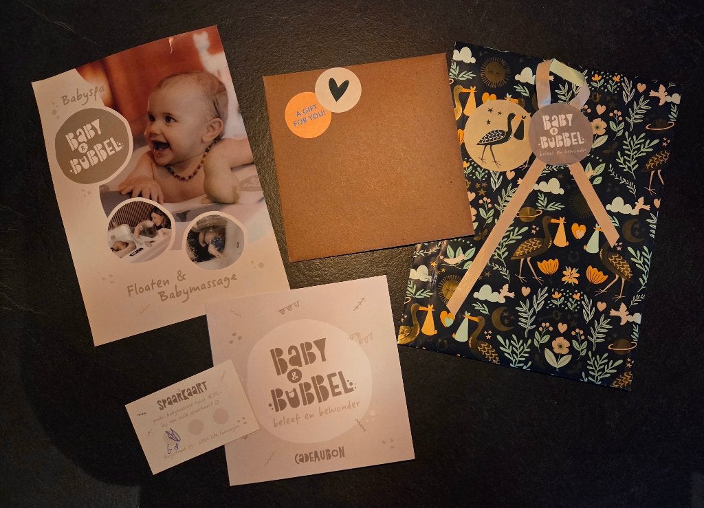 Cadeaubon Baby&Bubbel, Eén persoon, Cadeaubon, Spa of Sauna