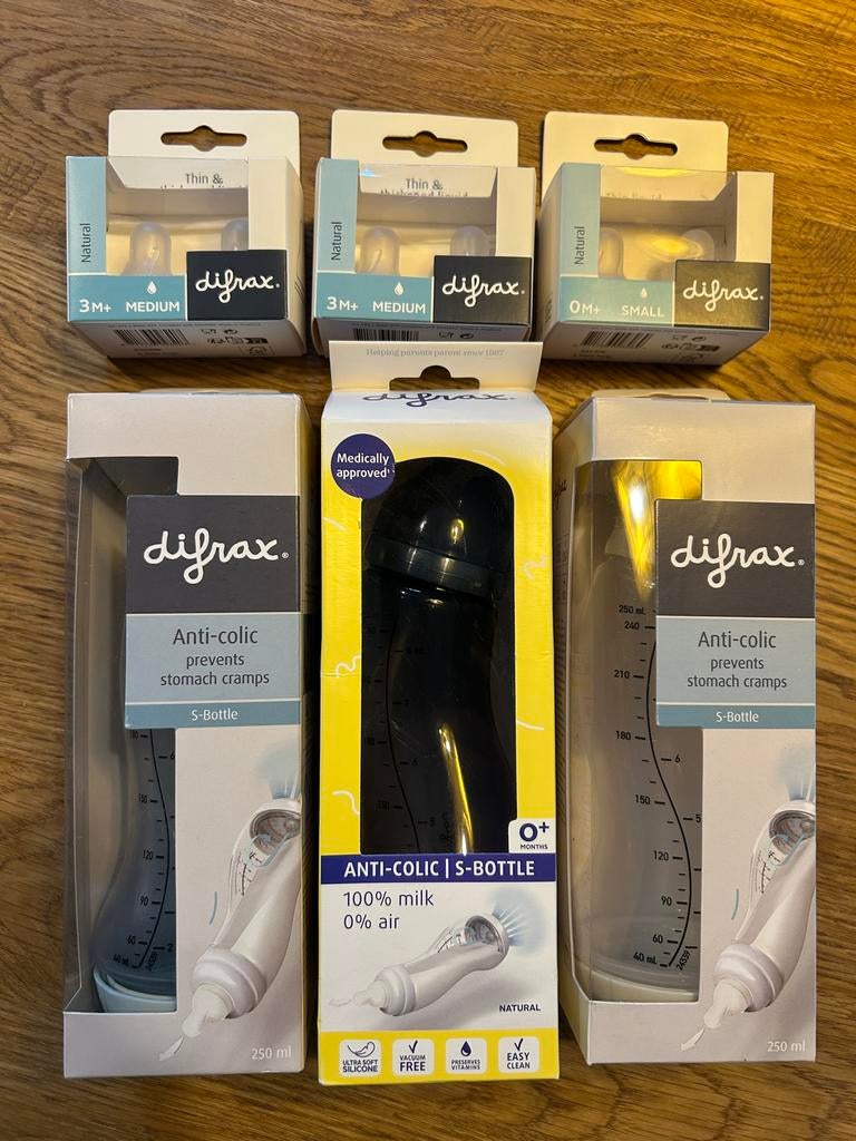Difrax fles S-bottle 3 stuks, Kinderen en Baby's, Babyvoeding en Toebehoren, Ophalen of Verzenden, Nieuw, Overige typen