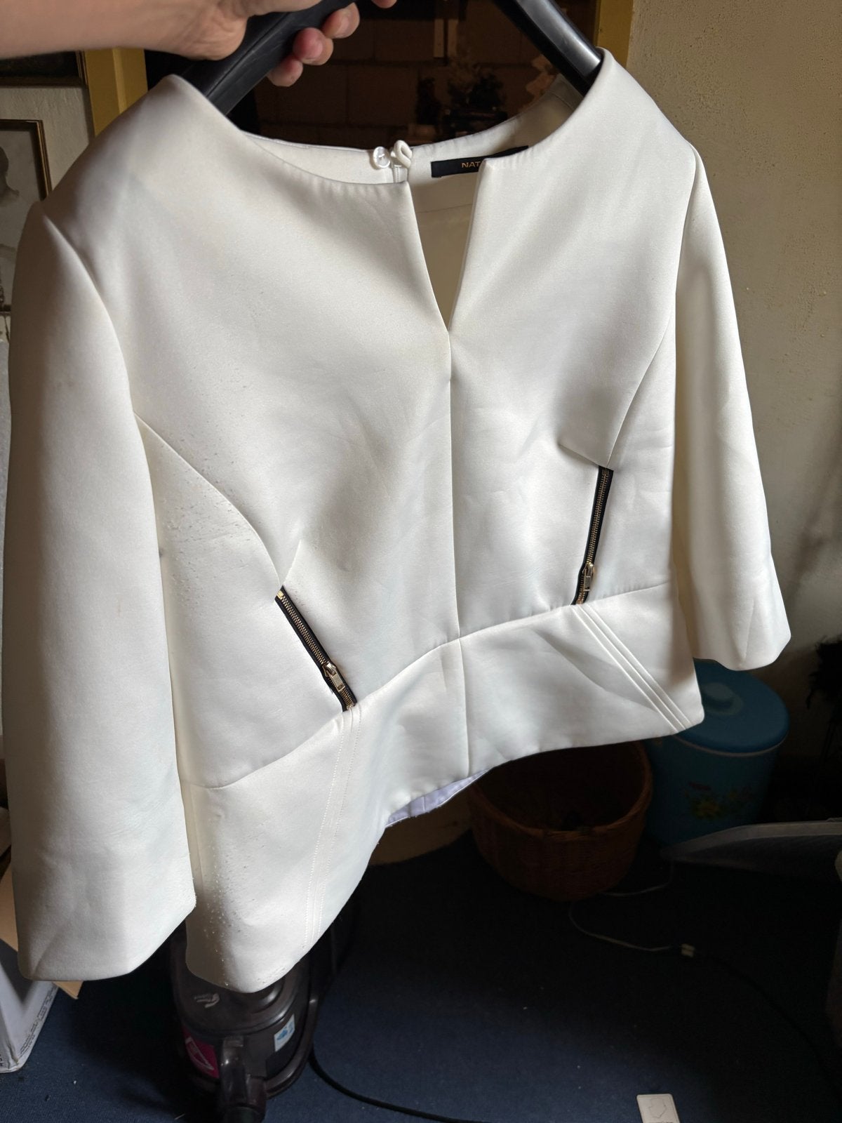 Natan vest - Gedragen - wit - maat 46, Wit, Maat 46/48 (XL) of groter, Ophalen of Verzenden, Gedragen