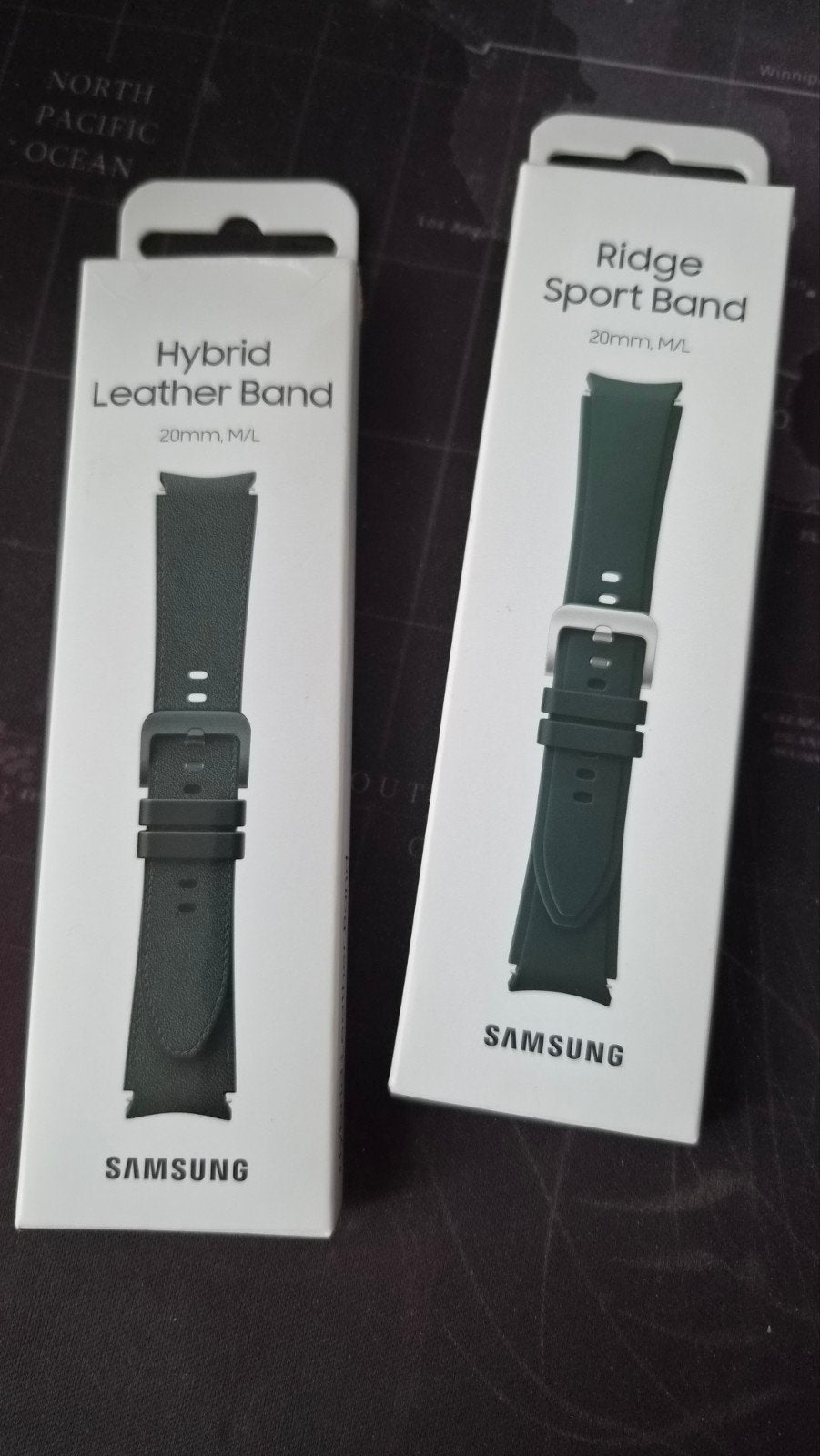 Samsung Galaxy 4 Hybrid Leather Band & Ridge Sport Band 20mm, Bandje, Nieuw, Ophalen of Verzenden, Samsung