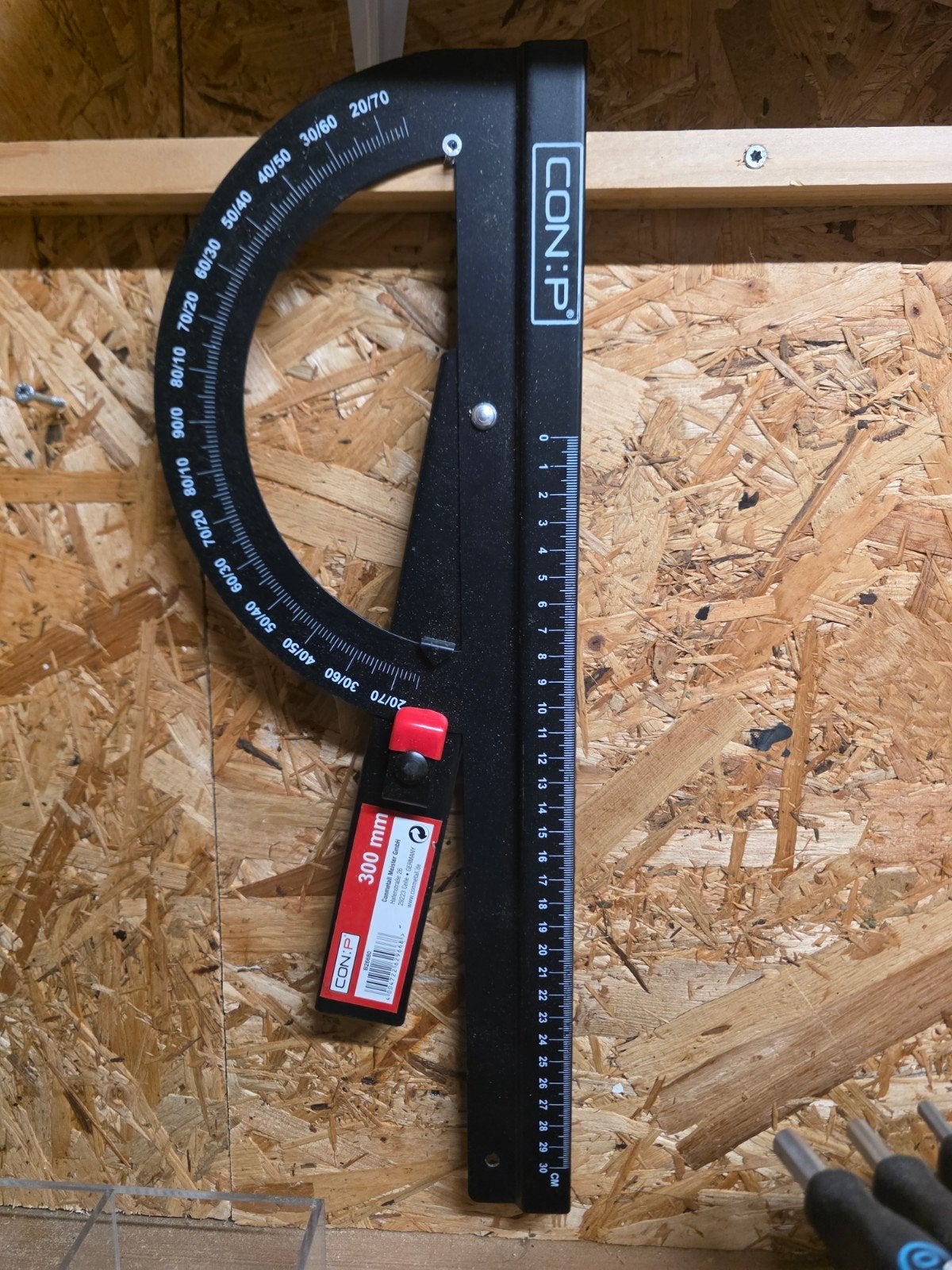 CONNEX Metalen Gradenboog / Hoekmeter (300 mm), Ophalen, Nieuw, Overige typen, Overige merken