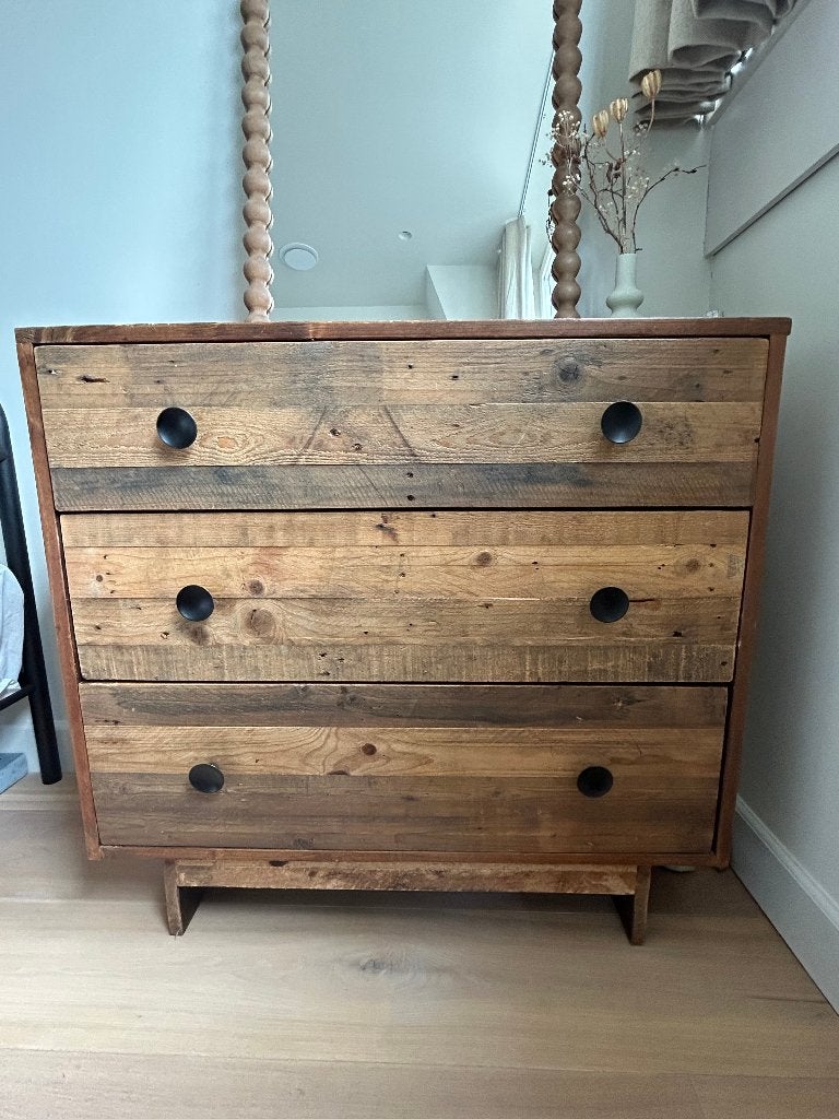 Ladekast bij West Elm / Chest of Draws West Elm, Ophalen, 50 tot 100 cm, Zo goed als nieuw, 3 of 4 laden