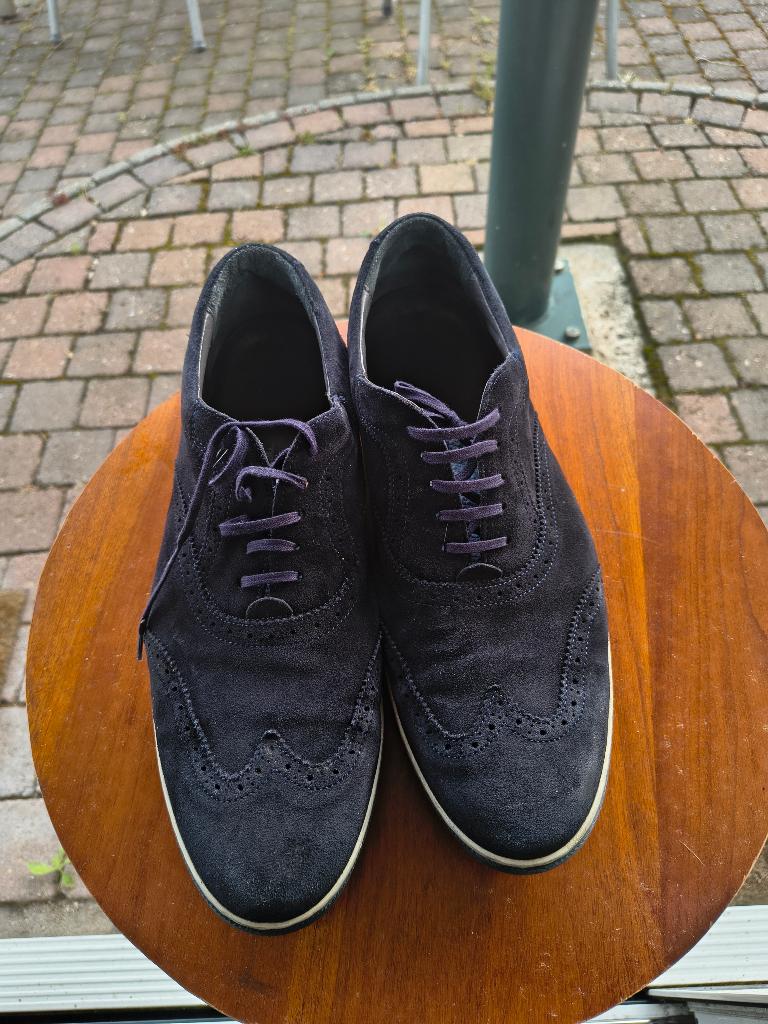 Floris van Bommel 'sneakerbrogues' UK11 / maat 46, Kleding | Heren, Schoenen, Blauw, Floris van Bommel, Ophalen of Verzenden, Sneakers of Gympen