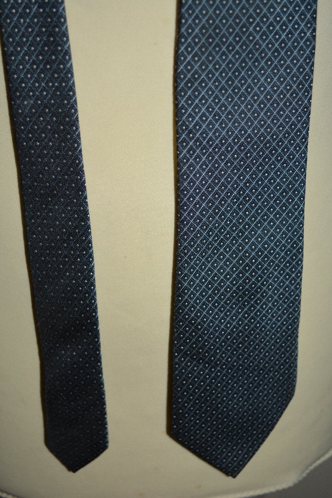 Kingfield, nette blauwe stropdas met patroon, Kingfield, Blauw, Ophalen of Verzenden, Zo goed als nieuw