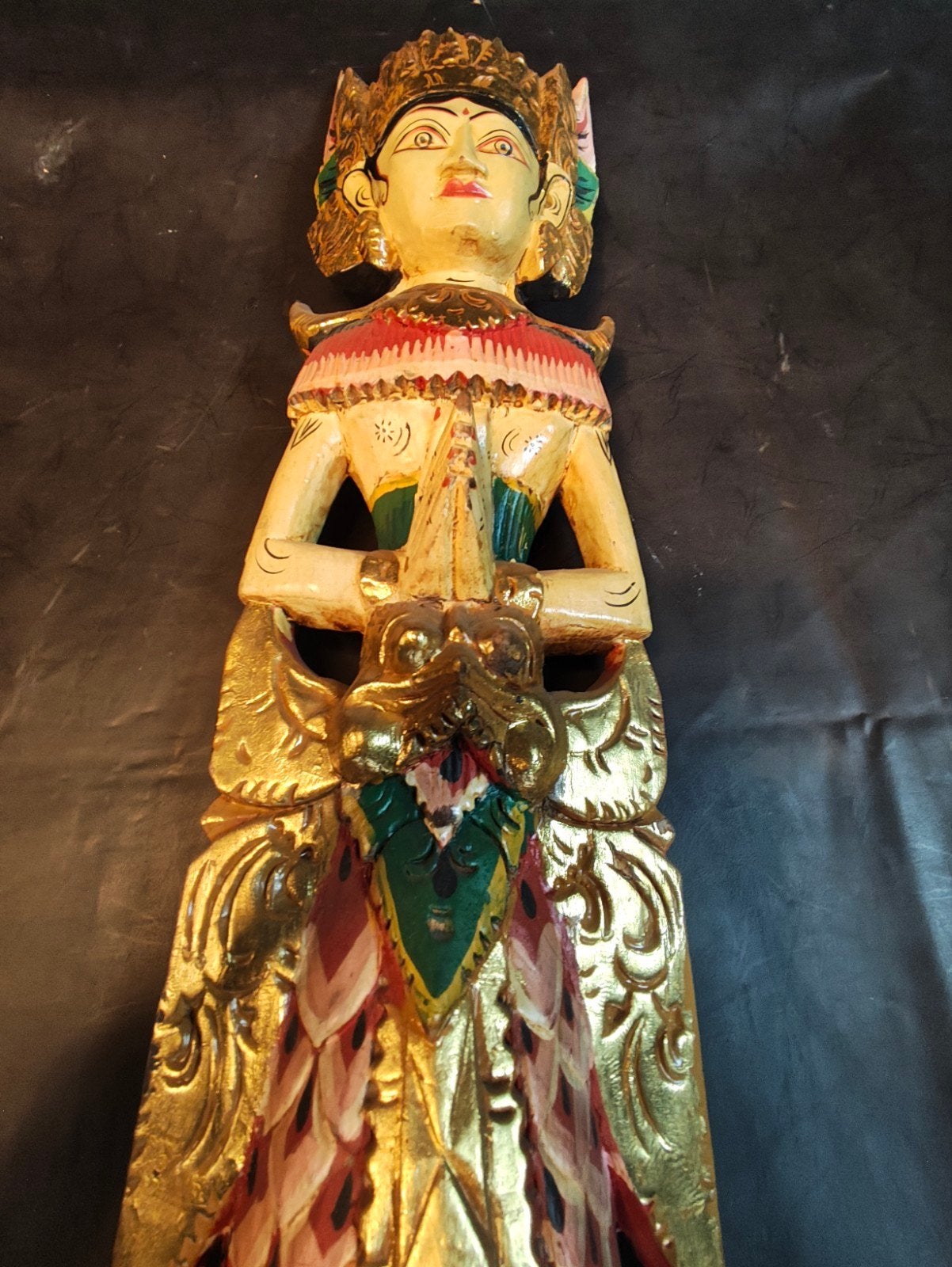 Prachtige Indische houten beelden, handgemaakt, Handgemaakt, Beeld, Hout, Vrouw
