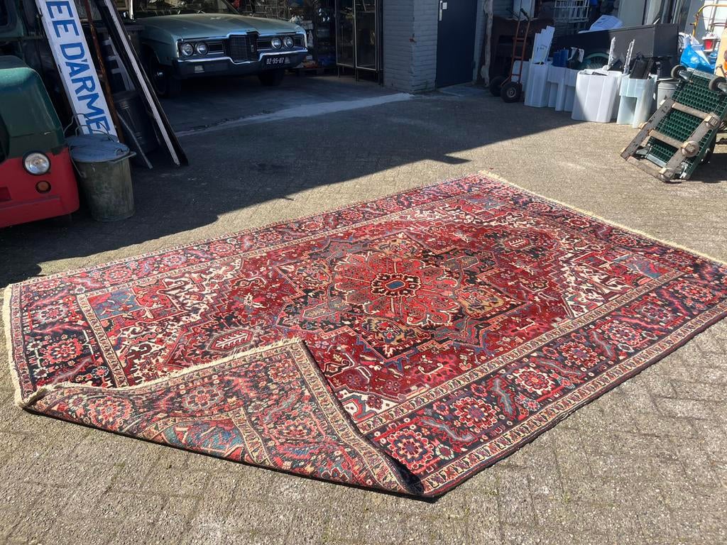 Antiek handgeknoopt groot Perzisch tapijt, Ophalen, Gebruikt, 200 cm of meer, X