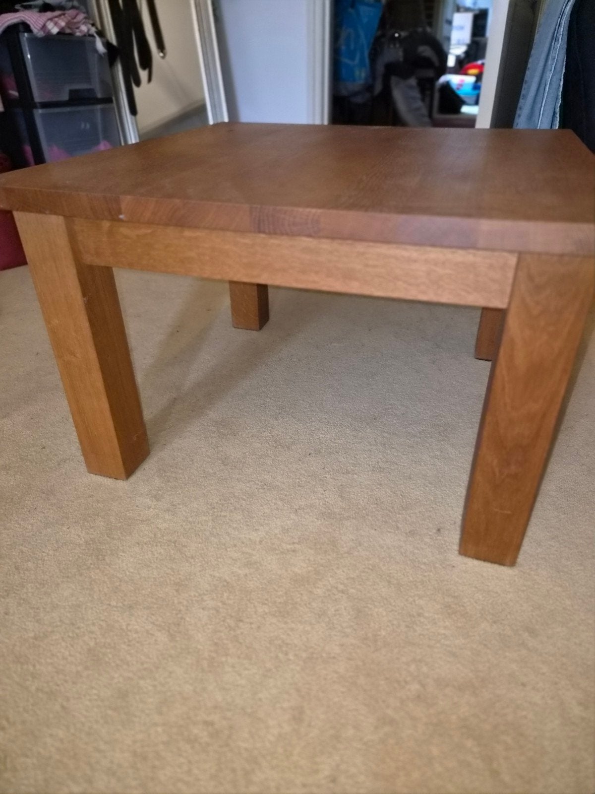 eiken tafeltje, Ophalen, Rechthoekig, 50 tot 100 cm, 50 tot 100 cm