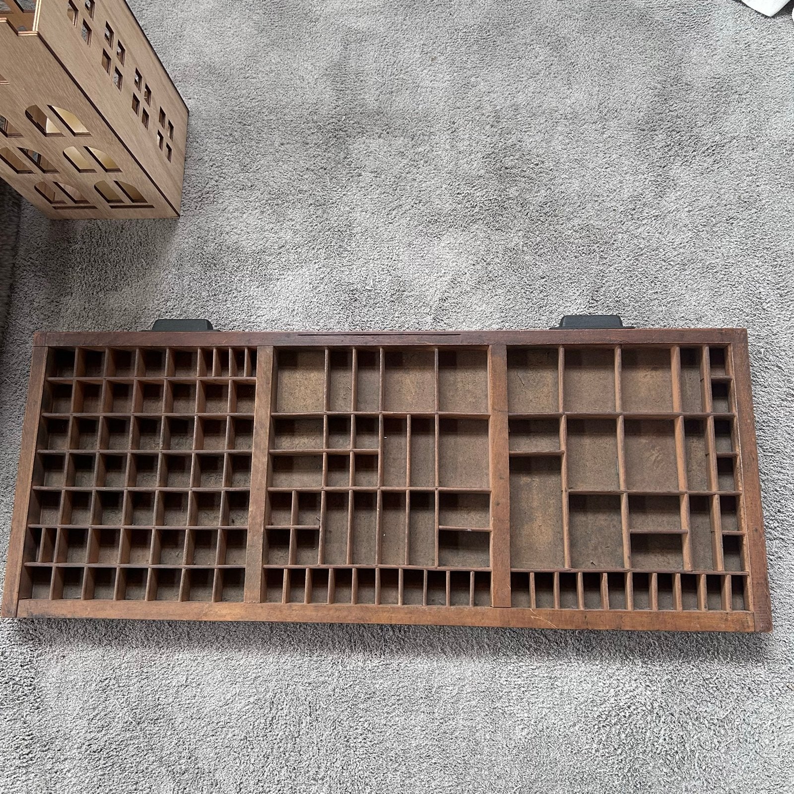Antieke letterbak - Houten sorteerbak, Ophalen of Verzenden