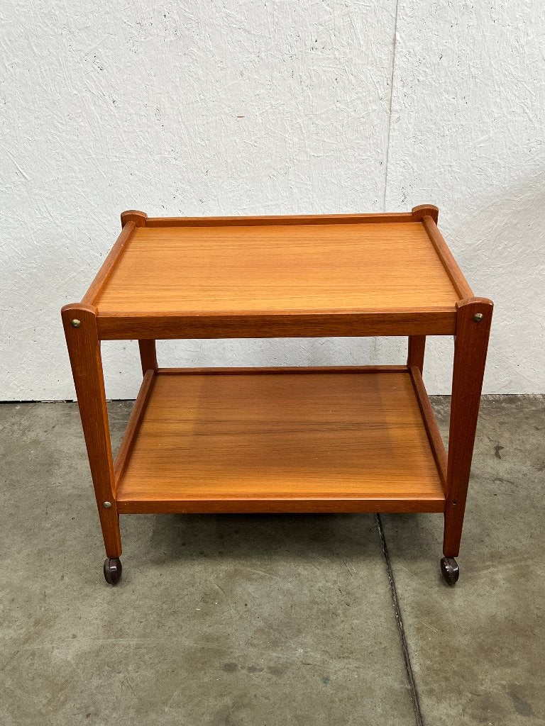 Vintage Deense Trolley, Teak, Brdr Furbo, 1960's, Ophalen, Hout, Gebruikt, Onbekend