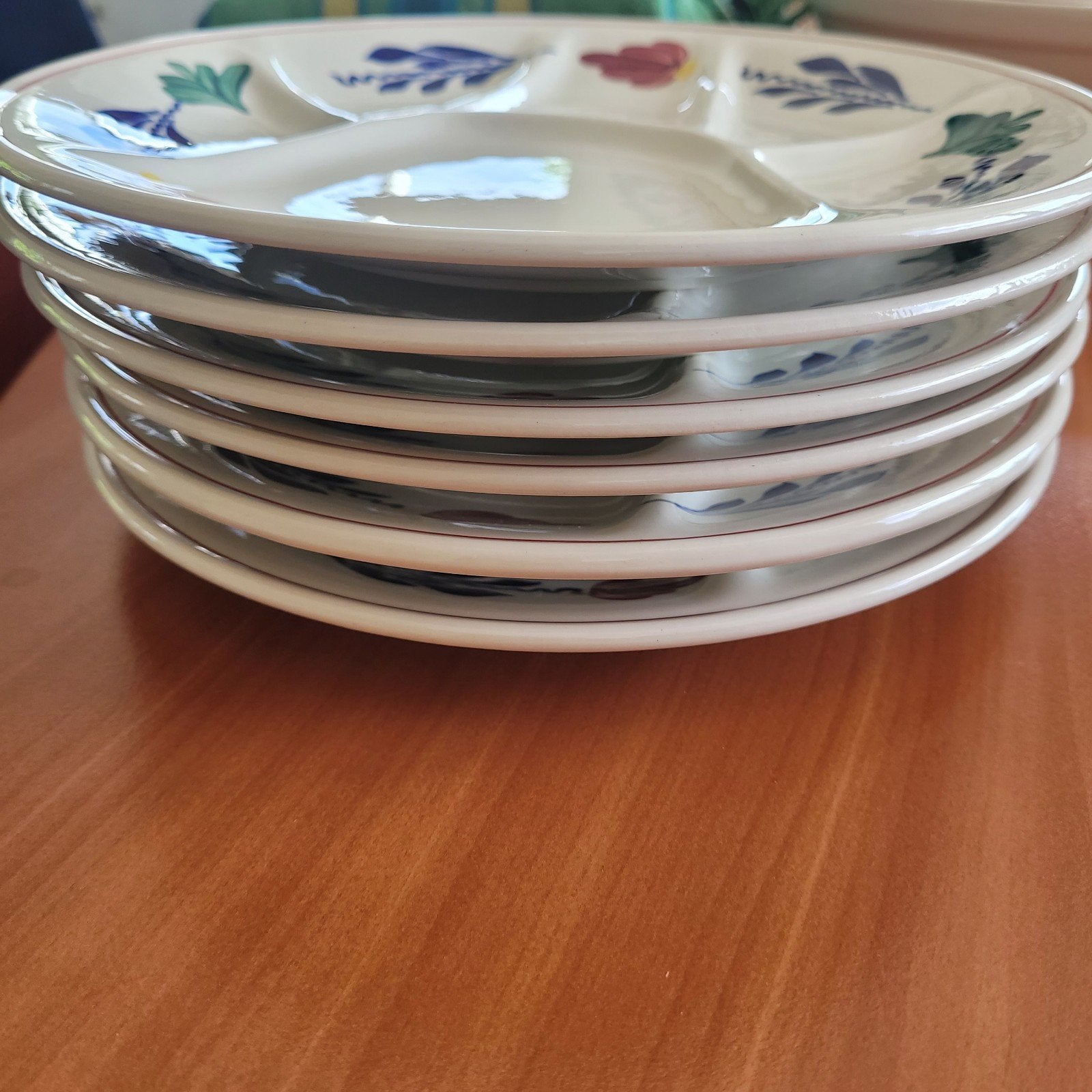 Boerenbont fondueborden - Servies, Gebruikt, Ophalen of Verzenden, Bord(en), Aardewerk