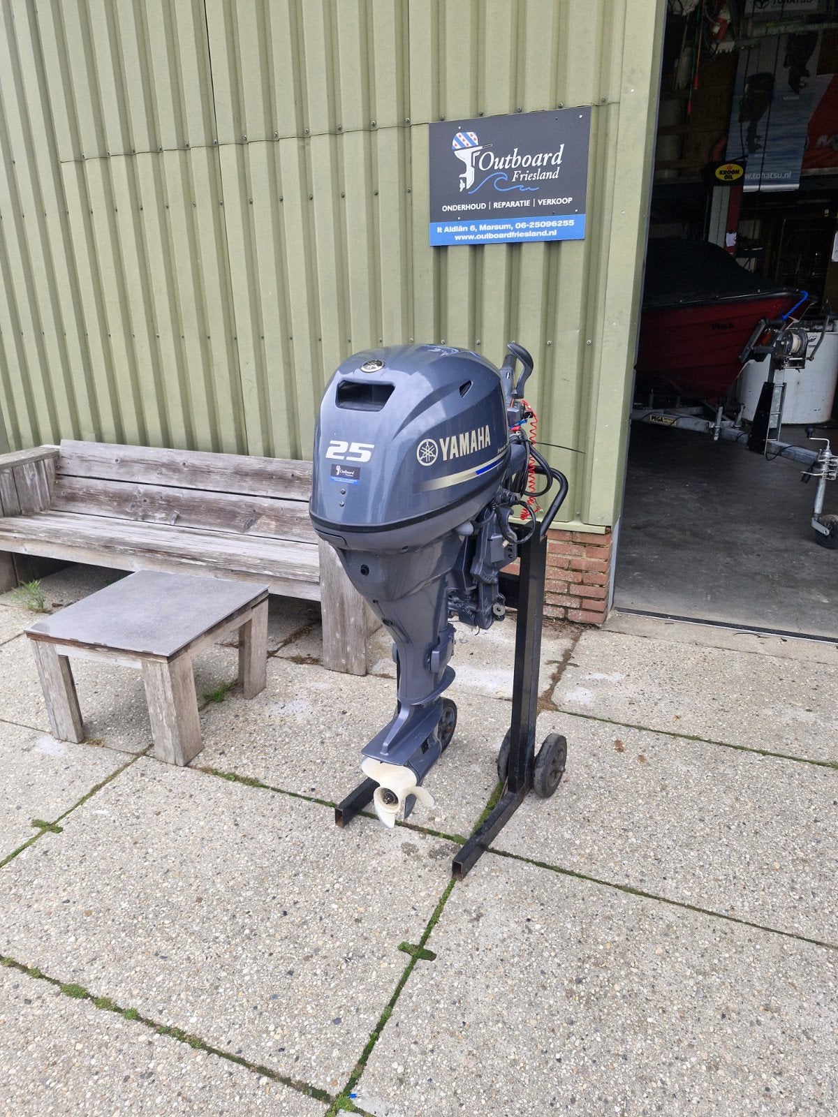 25 pk yamaha, Watersport en Boten, Buiten- en Binnenboordmotoren, Ophalen, Zo goed als nieuw, Benzine, 10 tot 30 pk