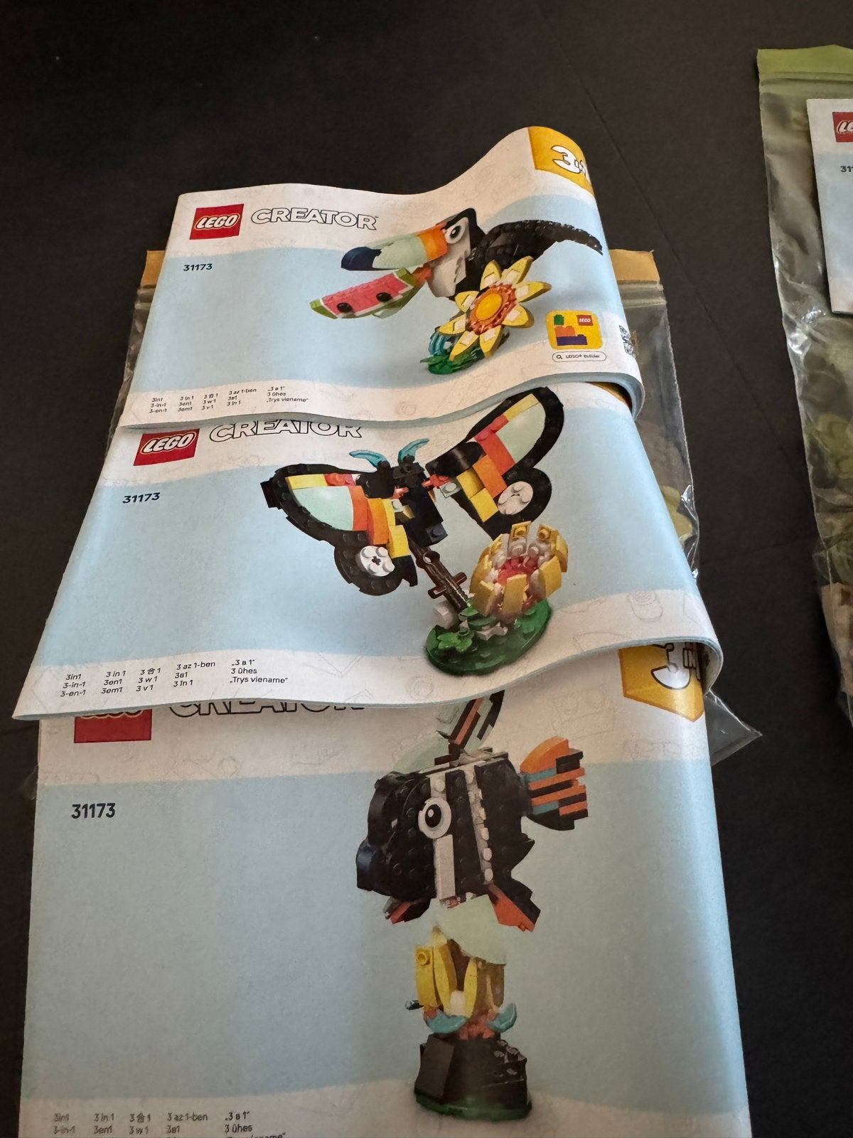 LEGO Creator 3-in-1 set 31173: Toekan, Vlinder, Vis, Ophalen, Gebruikt, Overige merken
