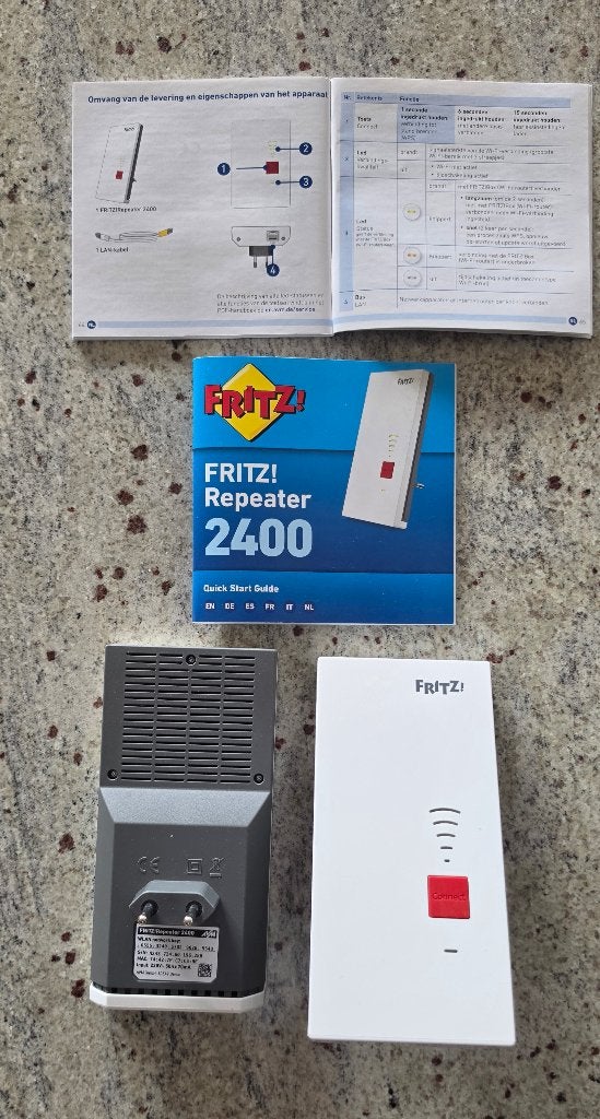 FRITZ! Repeater 2400 - Wifi versterker Mesh, Computers en Software, Ophalen of Verzenden, Zo goed als nieuw, FRITZ!