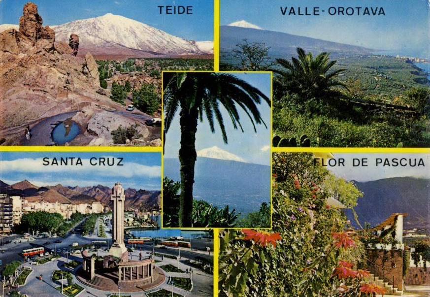 Tenerife, Ophalen of Verzenden, 1960 tot 1980, Gelopen, Spanje