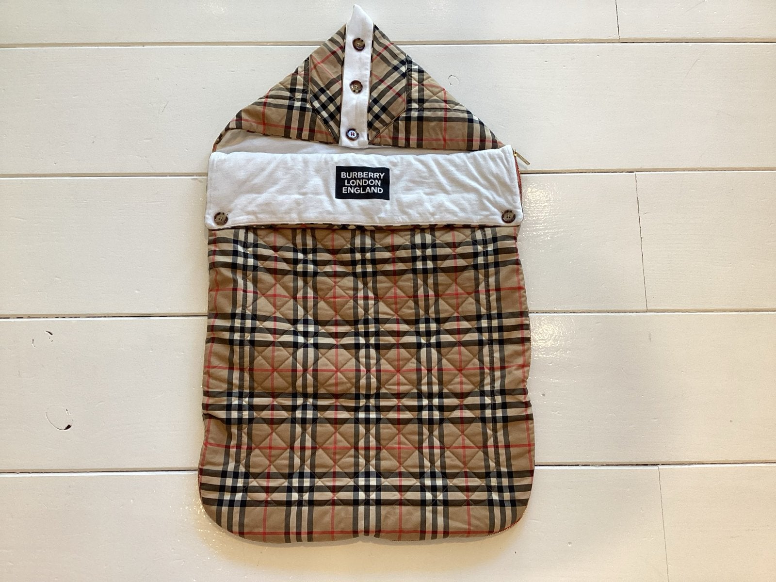 Burberry baby slaapzak 6-9 maanden, Ophalen of Verzenden, Zo goed als nieuw, Slaapzak