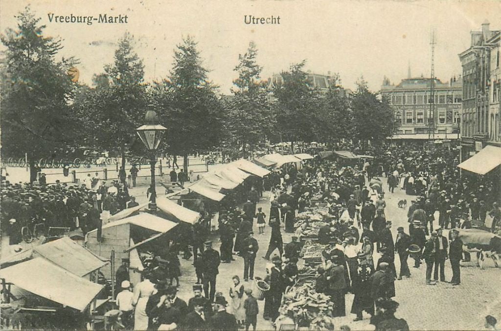 701-153-047 Utrecht Vreeburg Markt, Verzenden, Voor 1920, Utrecht