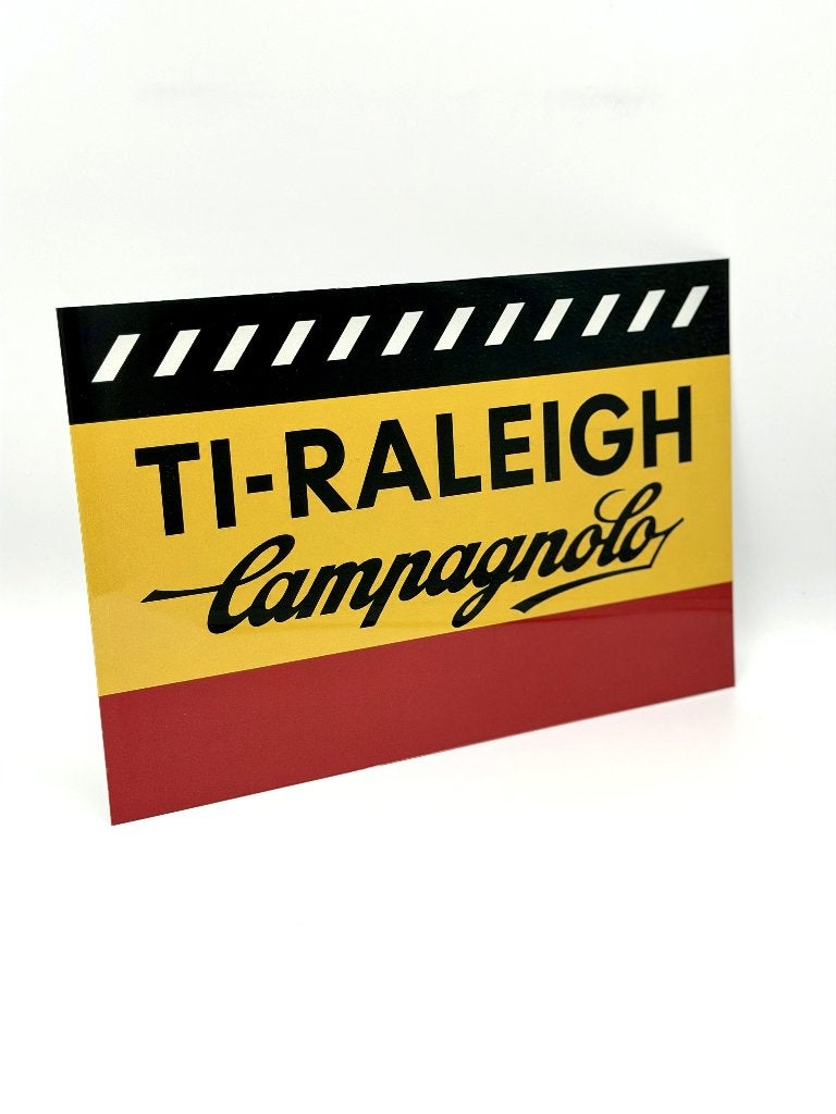 TI-Raleigh Campagnolo bord | racefiets | 20x30cm Merckx, Verzamelen, Verzenden, Nieuw, Reclamebord