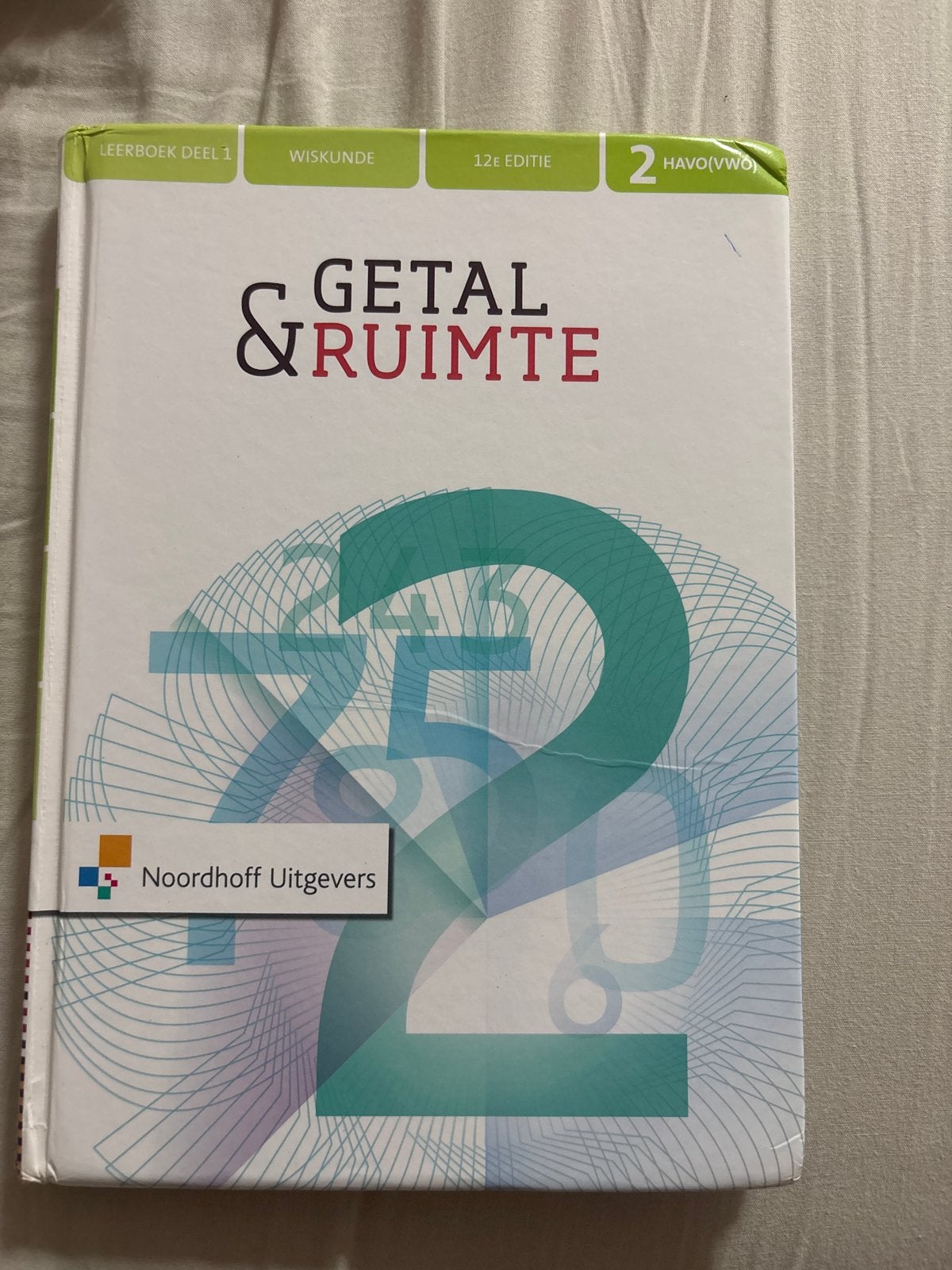 Getal & Ruimte Wiskunde 2 HAVO/VWO deel 1 12e editie, Ophalen of Verzenden, Gelezen, Overige niveaus