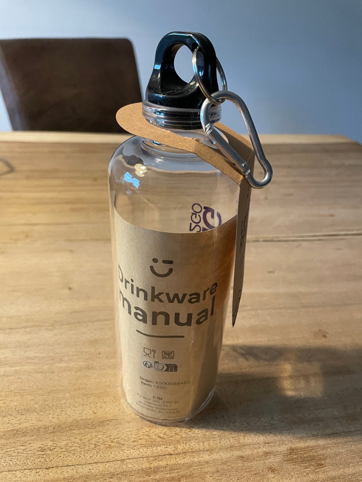 Drinkfles van gerecycled plastic, Ophalen of Verzenden, Nieuw