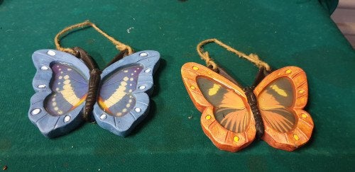 vlinders  van beton, blauw en oranje, Ophalen of Verzenden, 'T Olde Gre-j, Info@toldegrej.nl, Endepoelstraat 20f Didam