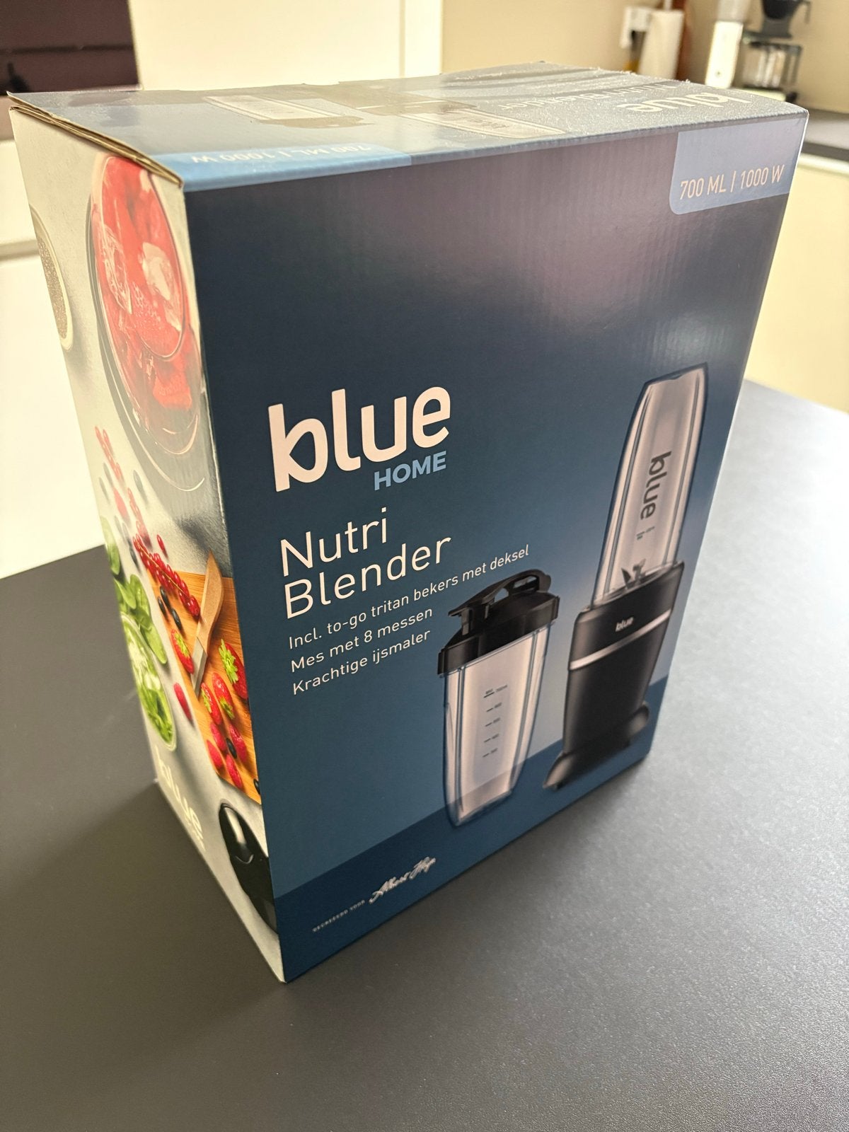 Blue Home Nutri Blender 700 ML | 1000 W - Nieuw in doos, Ophalen, Nieuw, Blender