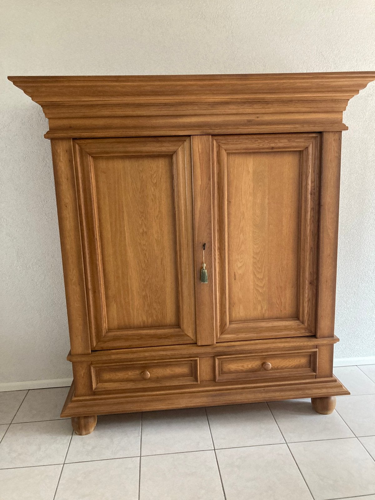 Blank eiken broodkast, Ophalen