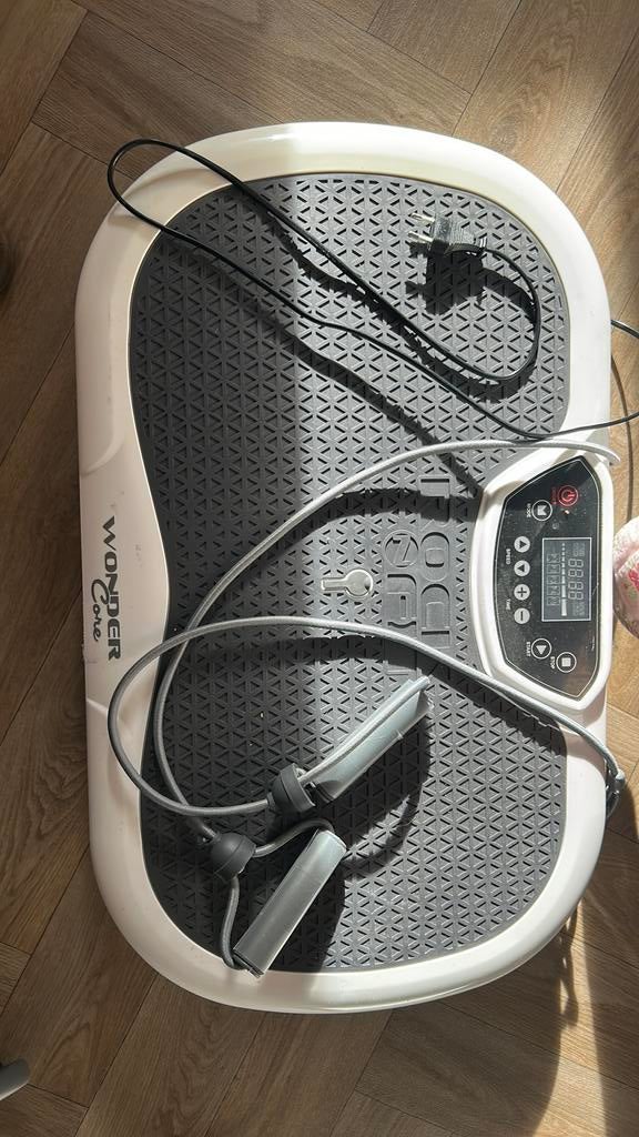 Tril plaat/ fitness attribuut elektrisch met kruk zgan, Ophalen, Zo goed als nieuw, Apparaat