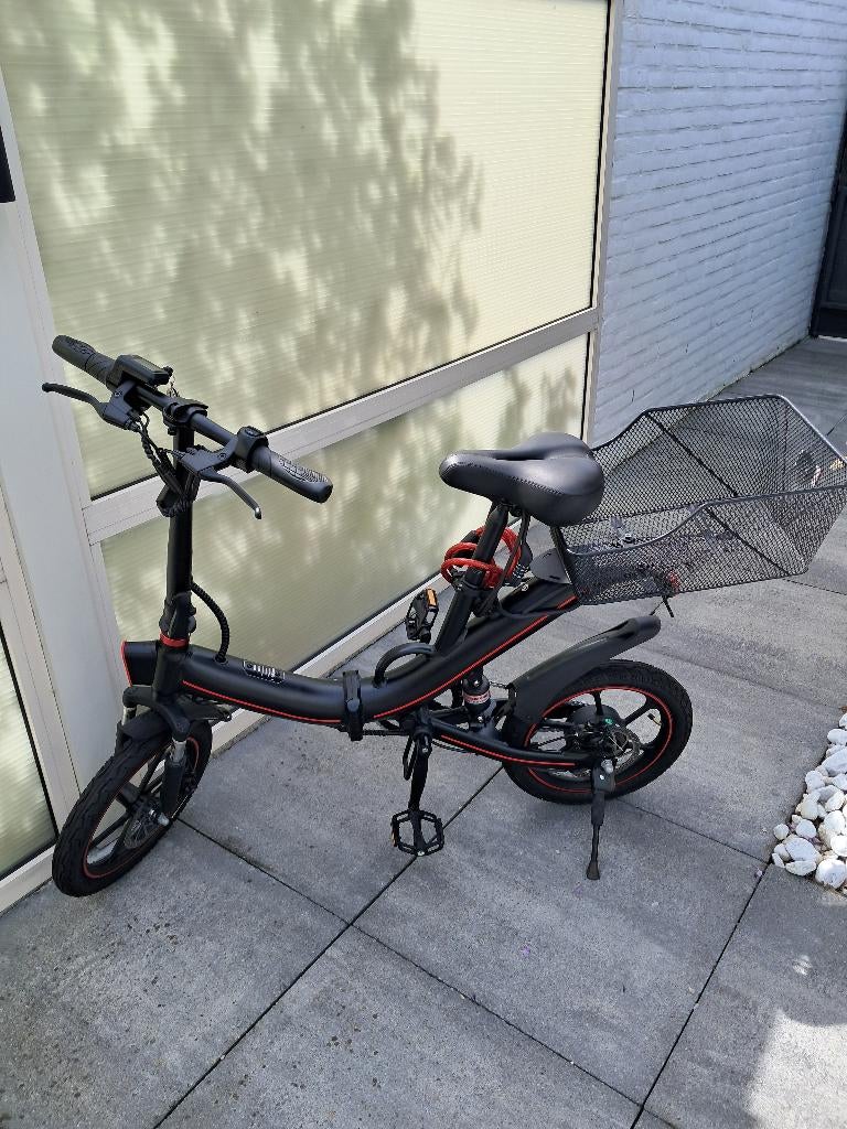 16 " ouxi v6 elektrische fiets Werkelijk z.g.a.n. GOED LEZEN, Zo goed als nieuw, Minder dan 47 cm, 50 km per accu of meer, Ophalen