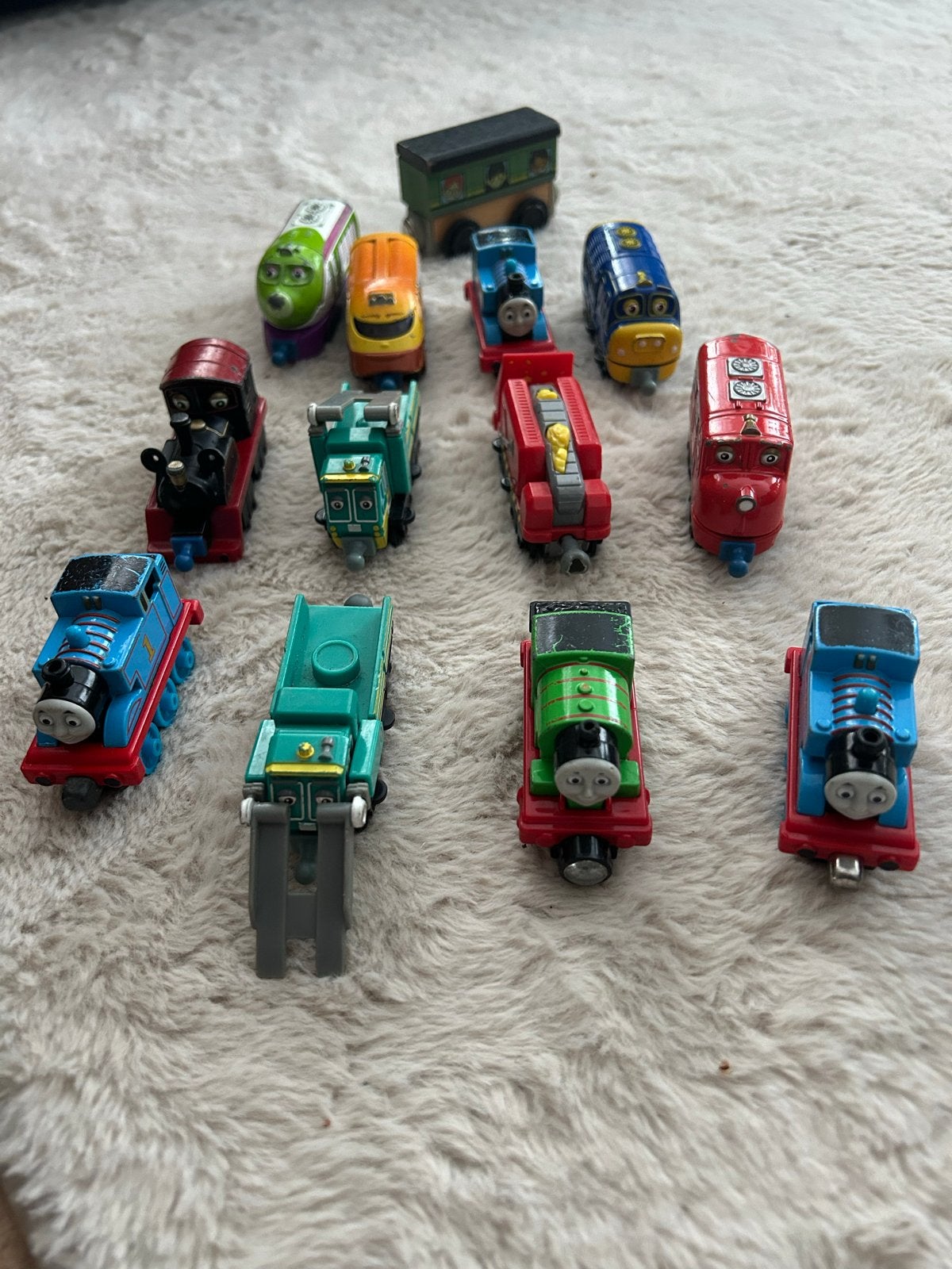 Chuggington Treinbaan met Twee Sets en Treintjes, Ophalen, Gebruikt