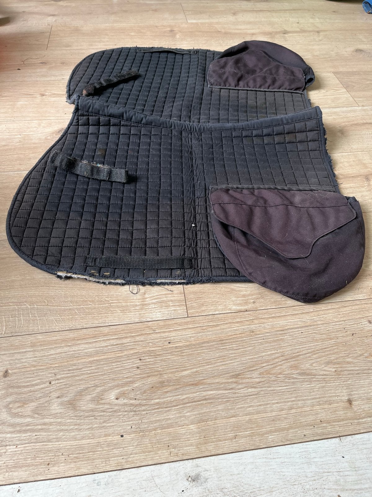 Paardendekje met tassen, Full (L), Gebruikt, Dressuurdekje, Ophalen of Verzenden