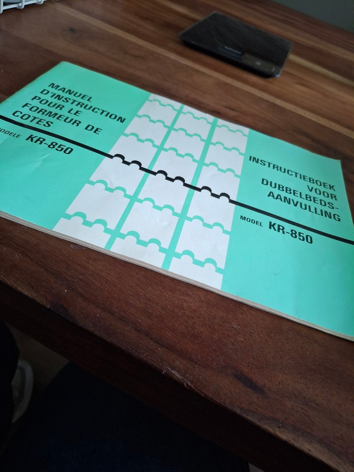 Instructieboek Dubbelbed-aanvulling Model KR-850, Ophalen of Verzenden