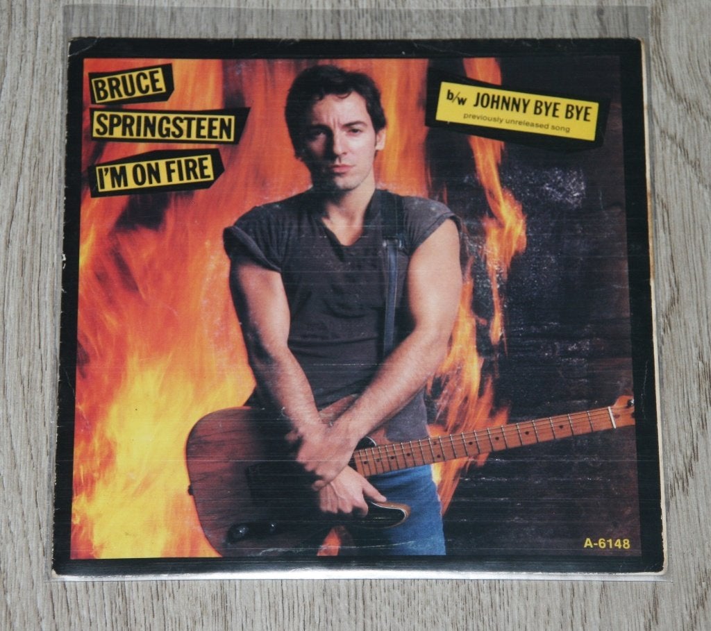 BRUCE SRINGSTEEN ( I’M ON FIRE ), Gebruikt, 7 inch, Rock en Metal, Overige typen