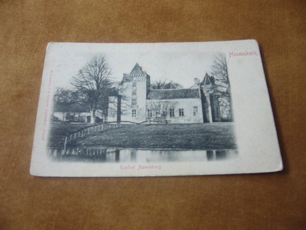 HEEMSKERK  =  KASTEEL ASSEMBURG   BRIEFKAART, Ophalen of Verzenden, Voor 1920, Ongelopen, Gelderland