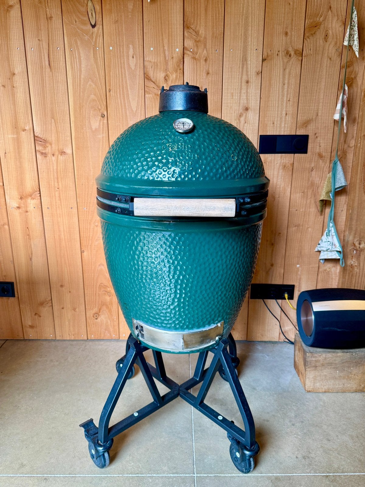 Big Green Egg Large | IntEGGrated Nest + Handler, Tuin en Terras, Ophalen, Gebruikt