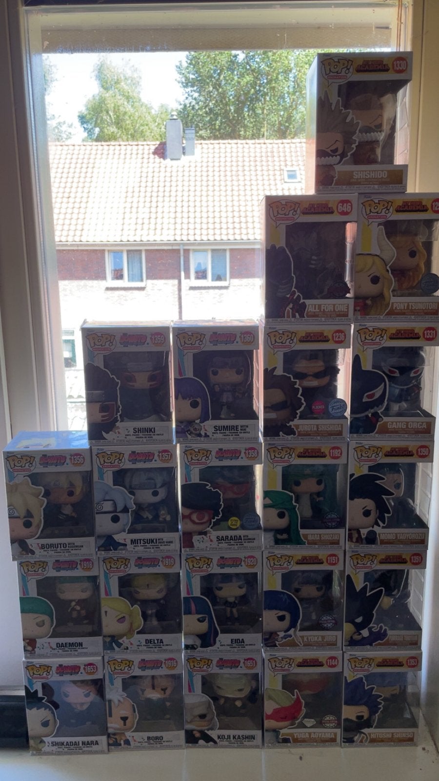 Grote collectie Funko Pop! figuren (Anime/Manga), Ophalen, Zo goed als nieuw