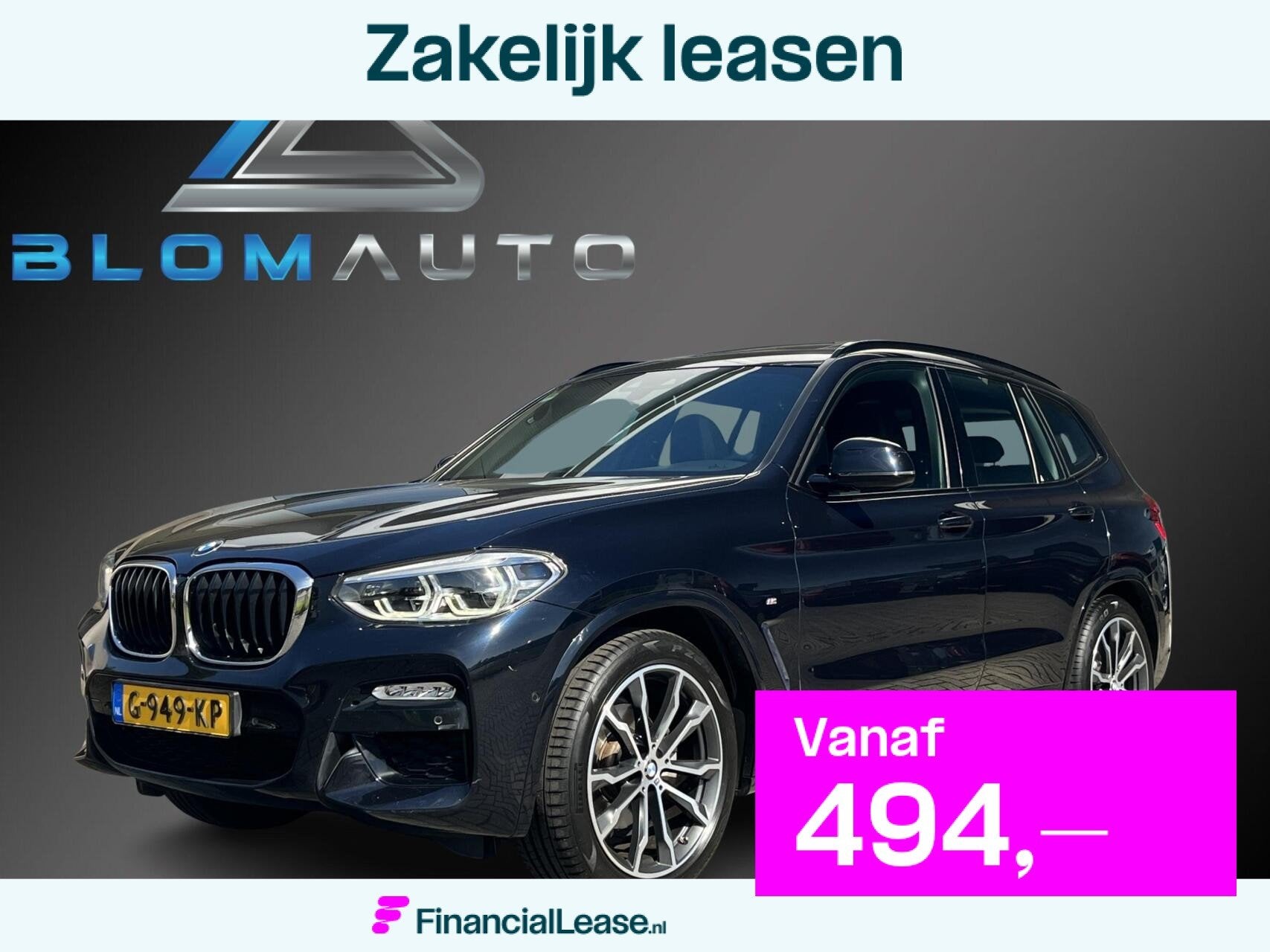BMW X3 xDrive20i M-SPORT PANO+20INCH+KEYLESS+TREKH+CARPLAY, 1998 cc, Gebruikt, 4 cilinders, 2000 kg