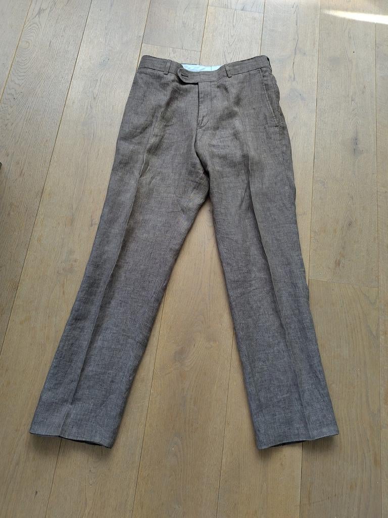 Roy Robson Linnen Pantalon - Maat 30-32, Bruin, Maat 48/50 (M), Ophalen of Verzenden, Zo goed als nieuw
