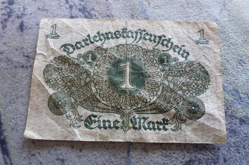 Bankbiljet - Duitsland oude 1 mark 1920 fr+ (b 5, Postzegels en Munten, Bankbiljetten | Europa | Niet-Eurobiljetten, Ophalen of Verzenden