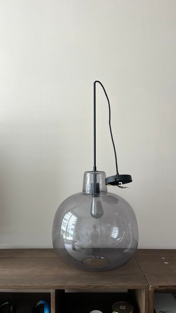 Glazen hanglamp Karwei, Ophalen, Zo goed als nieuw, Glas, Minder dan 50 cm