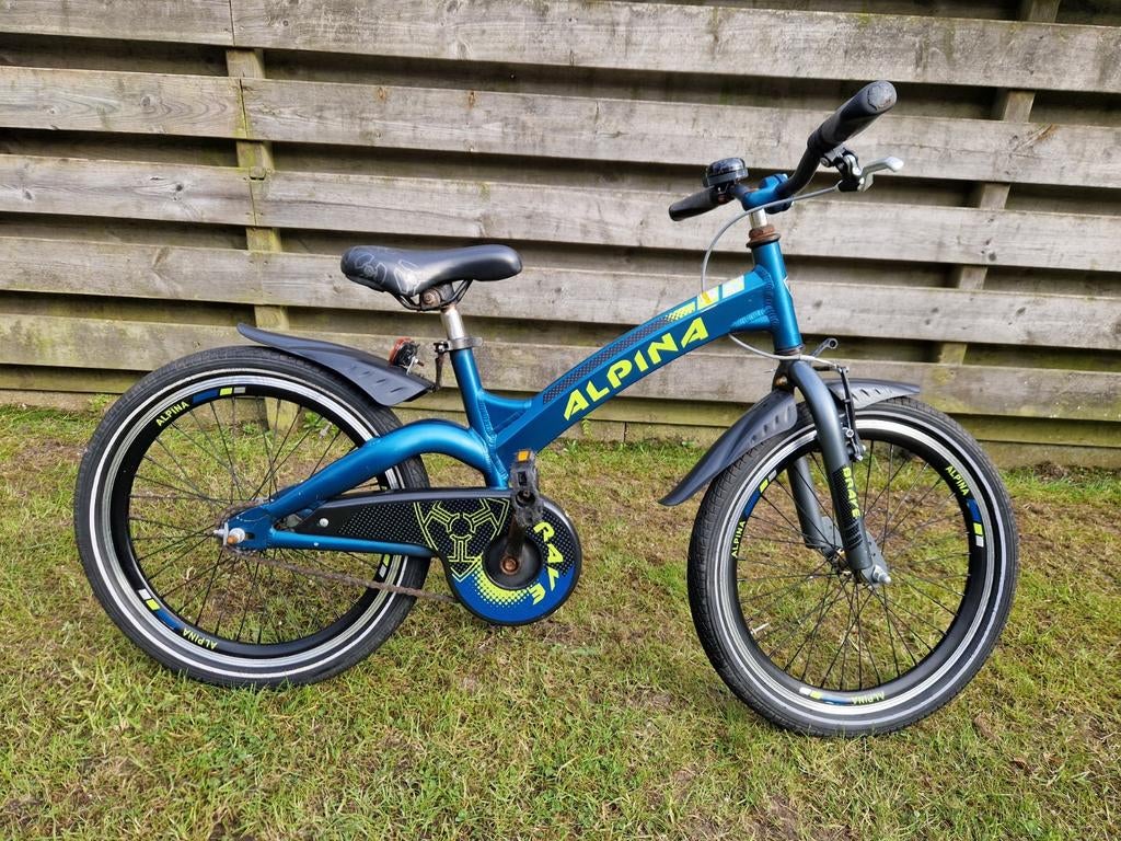 20 inch jongensfiets alpina brave., Ophalen, Terugtraprem, Gebruikt, Handrem